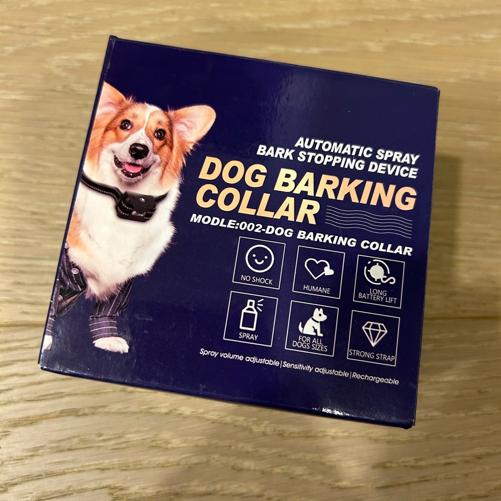 Automatic Spray Dog Barking Collar - Black